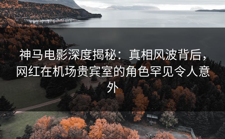 神马电影深度揭秘：真相风波背后，网红在机场贵宾室的角色罕见令人意外